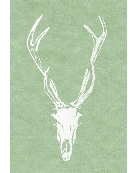 Antelope Head In Green Background