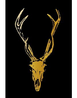 Golden And White Antelope Head