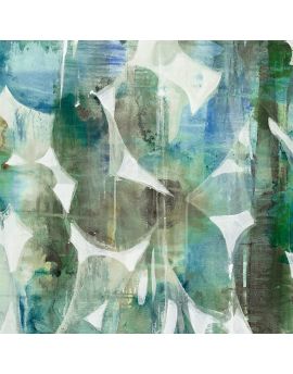 Abstract Teal Flower