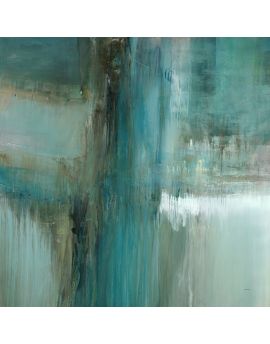 Teal Abstract Art
