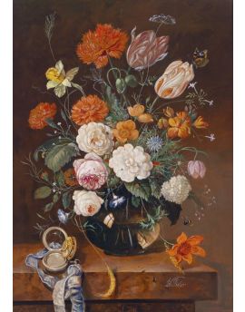 Various Flowers In Vase