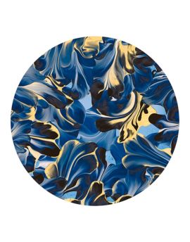 Dark Blue Abstract Art