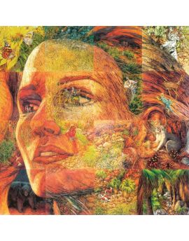 Colored Portrait Of Girl