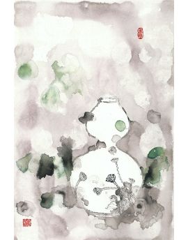 White Porcelain Gourd Bottle