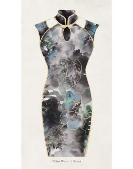 Chinese Cheongsam With Flowers