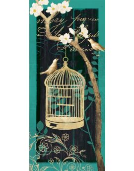 Golden Birds And Birdcage