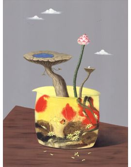 Yellow Vase Full Of Zen
