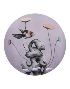 Fish And Pink Seedpods