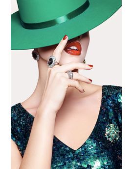 Lady With Green Hat