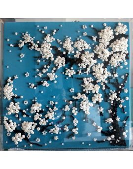 3D Blossom Bead Needles And Buttons Artwork