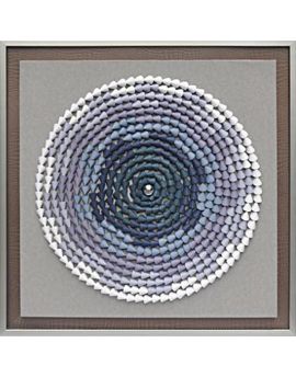 3D Gradation Of Purple Leather Artwork