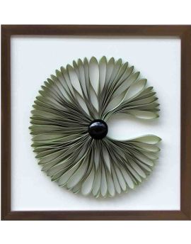 3D Green Paper Flower