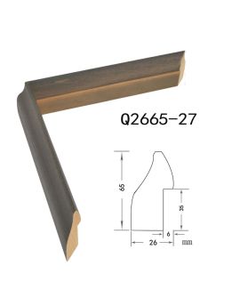 Solid Wood Frame, width 26mm, thickness 65mm, SOAWF2021167GK