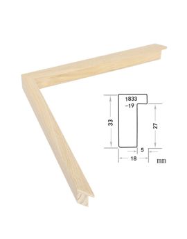 Solid Wood Frame, width 18mm, thickness 33mm, SOAWF2021189HG