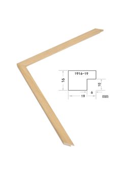 Solid Wood Frame, width 19mm, thickness 16mm, SOAWF2021191HI