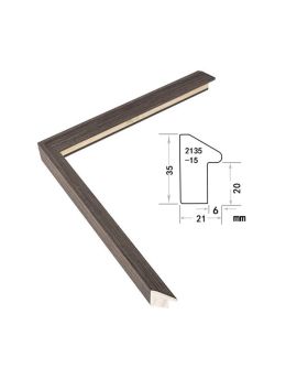 Solid Wood Frame, width 21mm, thickness 35mm, SOAWF2021200HR