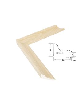 Solid Wood Frame, width 52mm, thickness 35mm, SOAWF2021259JY