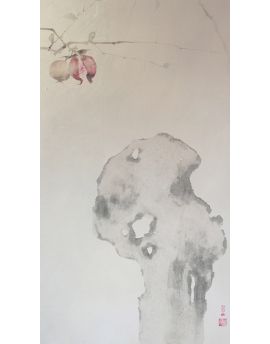 Mature Pomegranates On Branch