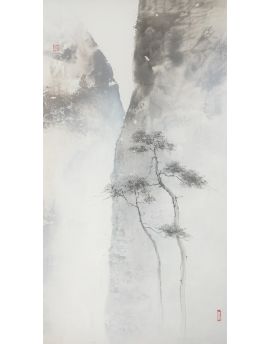 Chinese Ink Mountains And Trees